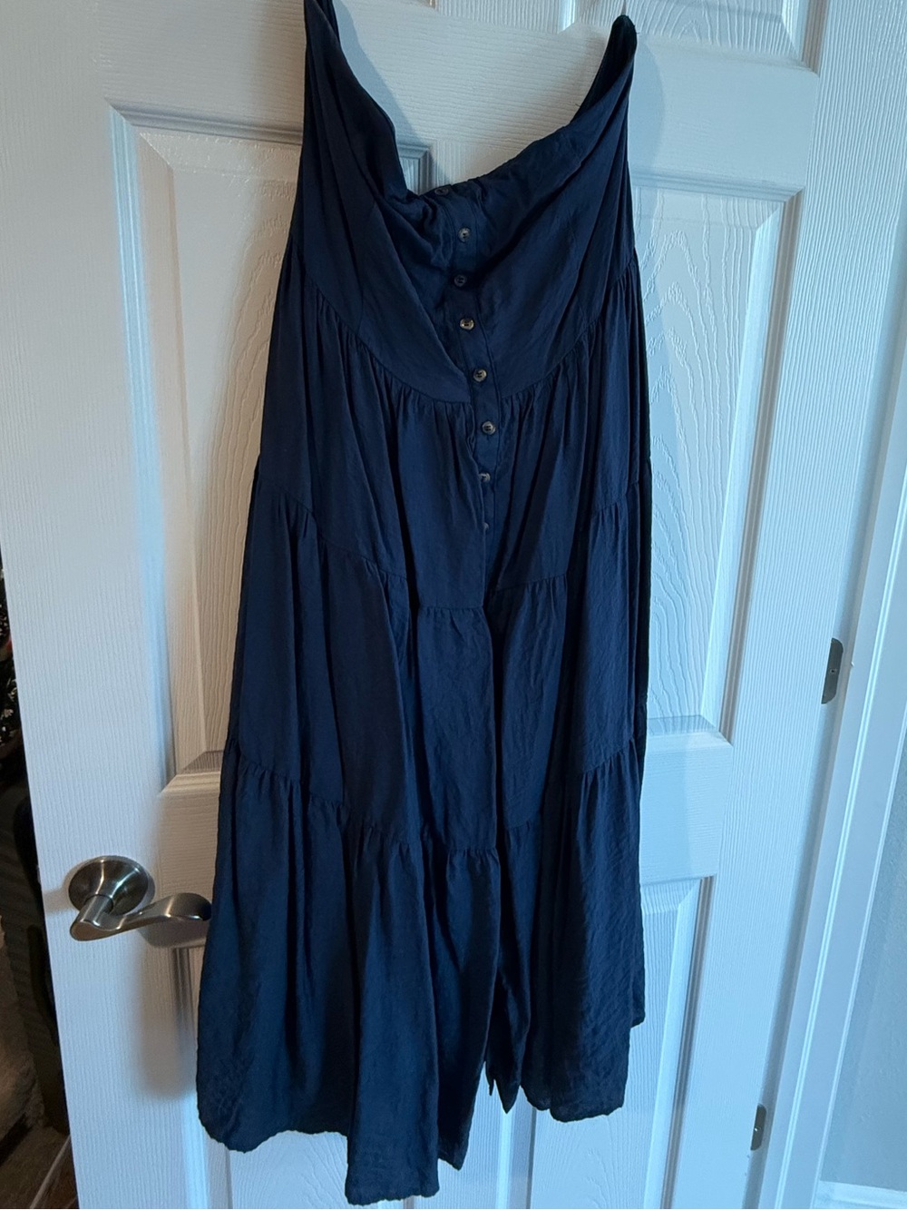 Lulu's Navy Smocked-Back Sundress
